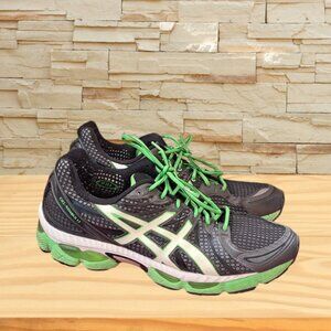 Asics Nimbus 13. Size 11.5 (D). Black/Neon Green. Good used condition.